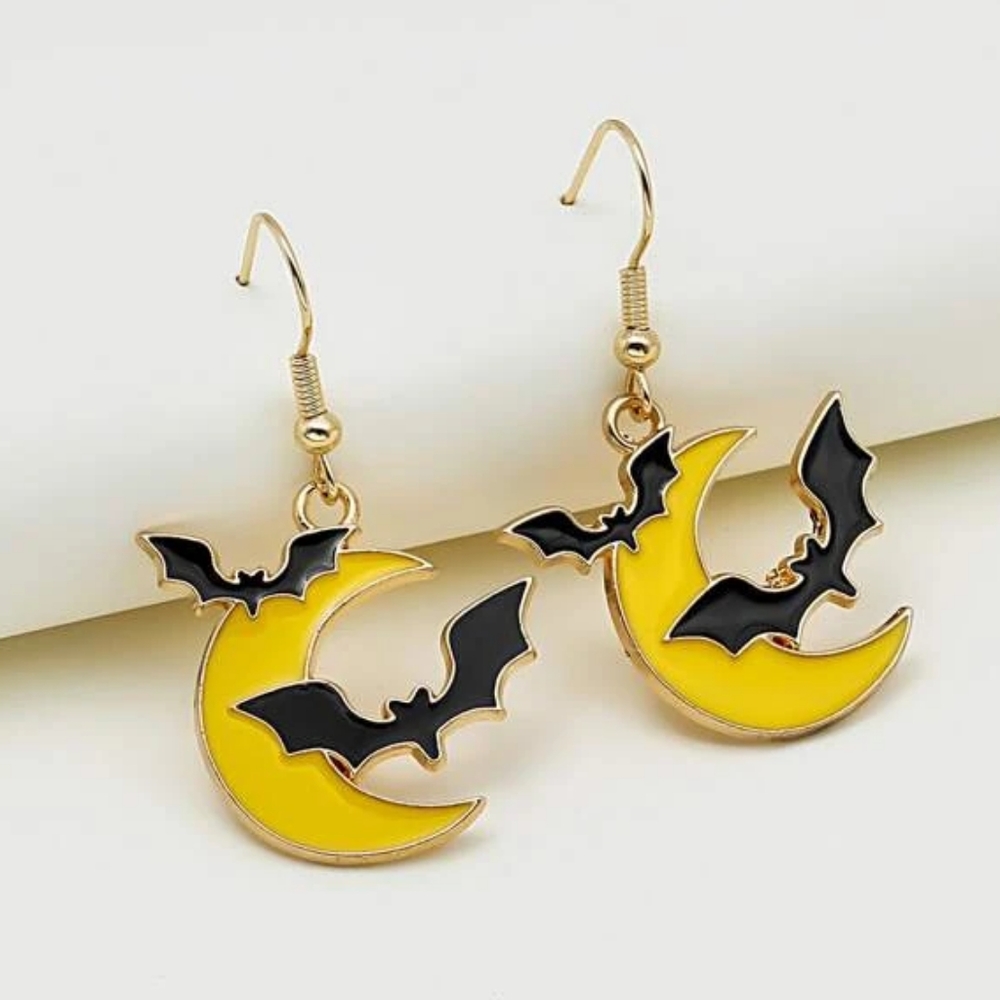 MOON BAT EARRINGS